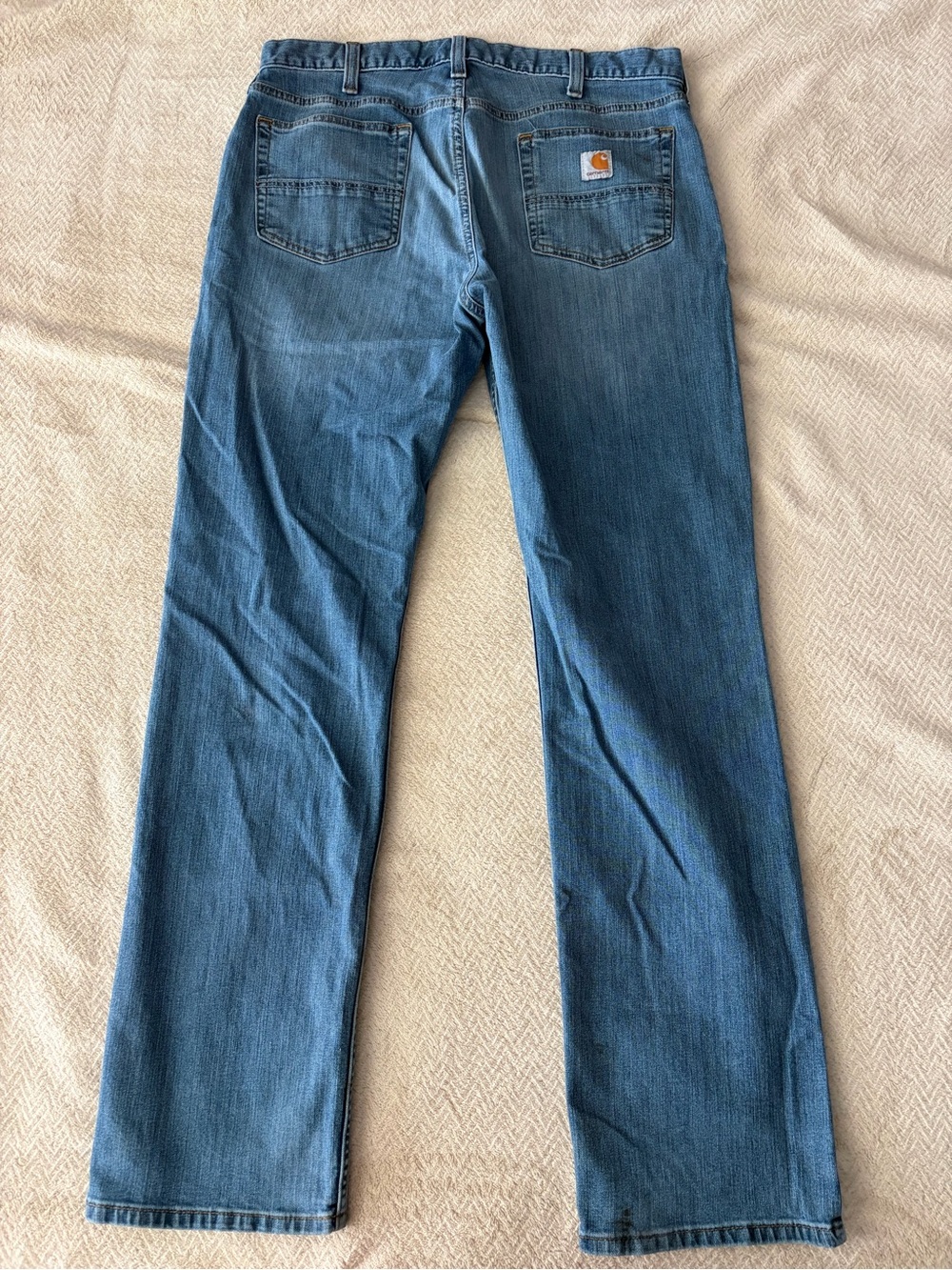 Carhartt Men's Medium Blue Straight-Leg Jeans - Picture 3 of 4